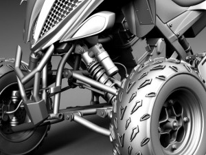 Yamaha Raptor 700S 2014 Quad 3D Модель