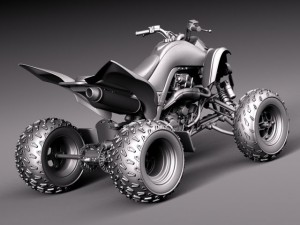 Yamaha Raptor 700S 2014 Quad 3D Модель