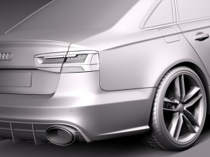 Audi RS6 Sedan 2015 3D मॉडल