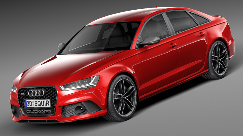 Audi RS6 Sedan 2015 Modello 3D .c4d .max .obj .3ds .fbx .stl .blend