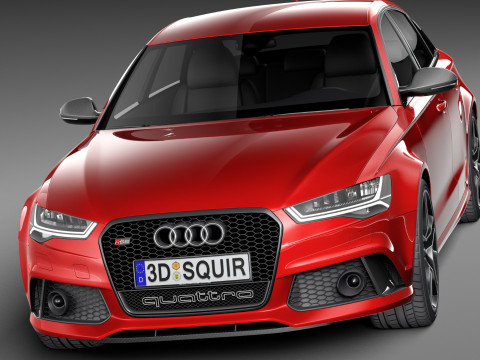 Audi RS6 Sedan 2015 Modello 3D