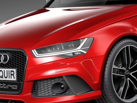Audi RS6 Sedan 2015 Modello 3D