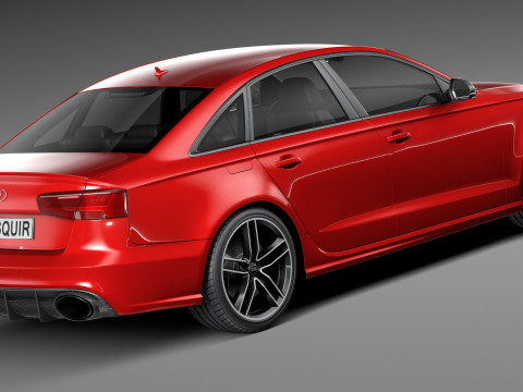 Audi RS6 Sedan 2015 Modello 3D