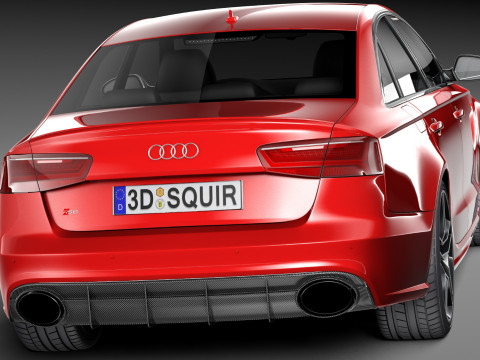 Audi RS6 Sedan 2015 Modello 3D