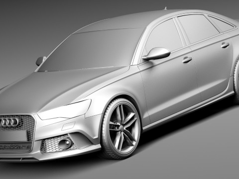 Audi RS6 Sedan 2015 Modello 3D