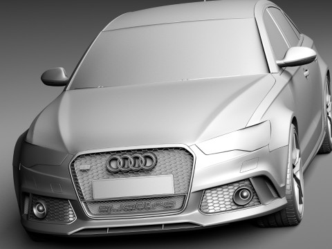 Audi RS6 Sedan 2015 Modello 3D
