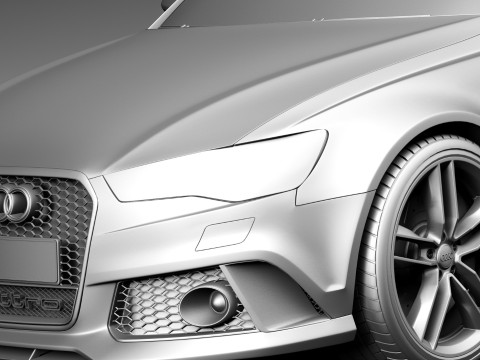 Audi RS6 Sedan 2015 Modello 3D