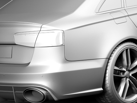 Audi RS6 Sedan 2015 Modello 3D