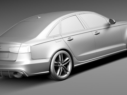 Audi RS6 Sedan 2015 Modello 3D