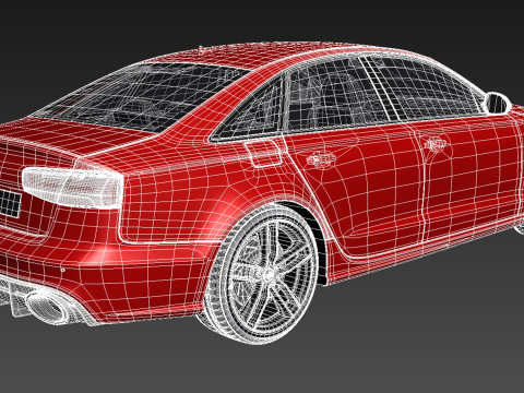 Audi RS6 Sedan 2015 Modello 3D