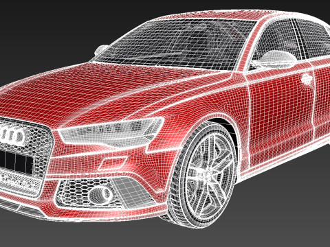Audi RS6 Sedan 2015 Modello 3D