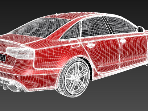 Audi RS6 Sedan 2015 Modello 3D
