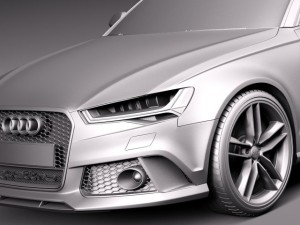 Audi RS6 Avant 2015 Model 3D