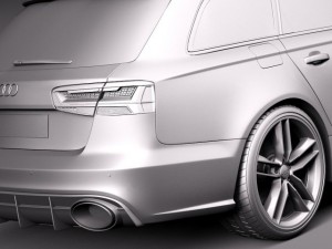 Audi RS6 Avant 2015 Model 3D