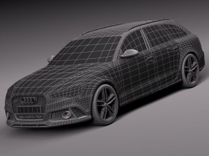 Audi RS6 Avant 2015 Model 3D