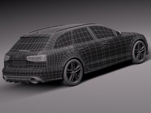 Audi RS6 Avant 2015 Model 3D