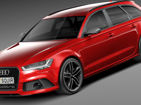 Audi RS6 Avant 2015 Modello 3D