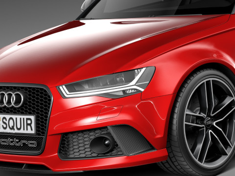 Audi RS6 Avant 2015 3D 模型