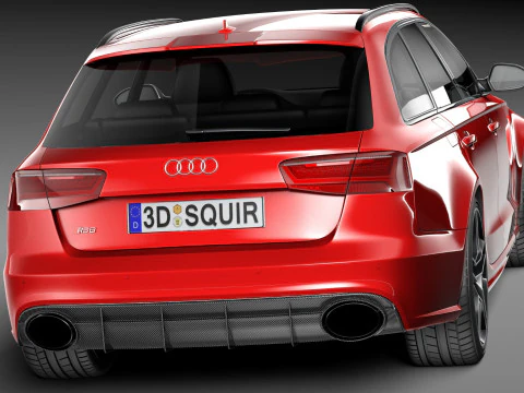 Audi RS6 Avant 2015 3D Model