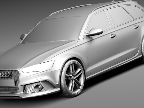 Audi RS6 Avant 2015 3D 模型