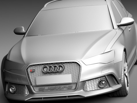 Audi RS6 Avant 2015 3D 模型