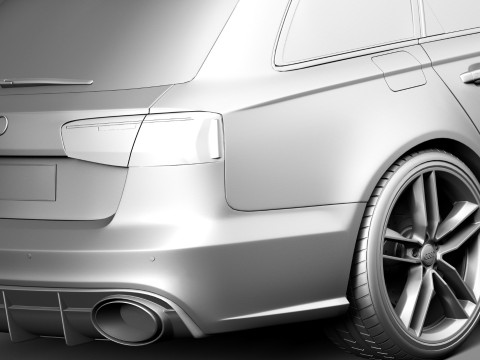 Audi RS6 Avant 2015 3D 模型