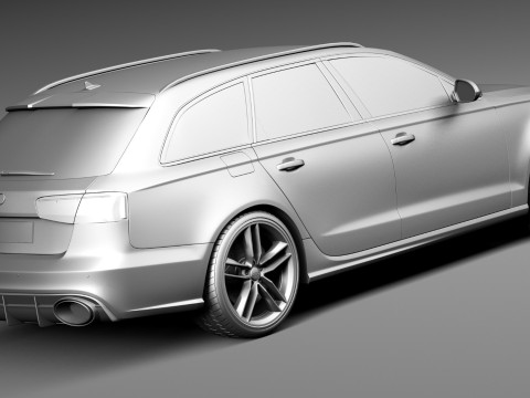 Audi RS6 Avant 2015 3D 模型
