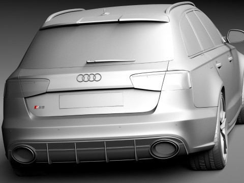 Audi RS6 Avant 2015 3D 模型