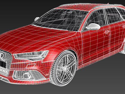 Audi RS6 Avant 2015 3D 模型