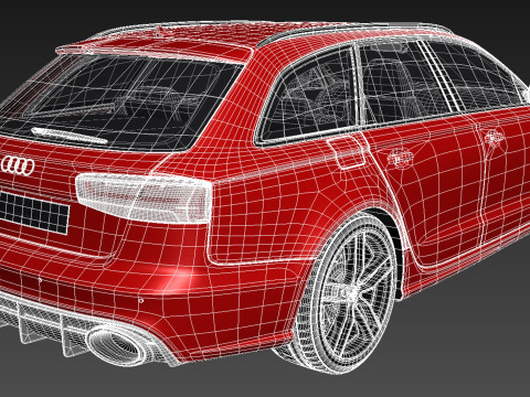 Audi RS6 Avant 2015 3D 模型