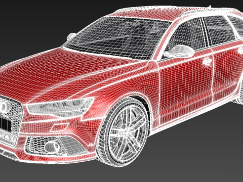 Audi RS6 Avant 2015 3D 模型