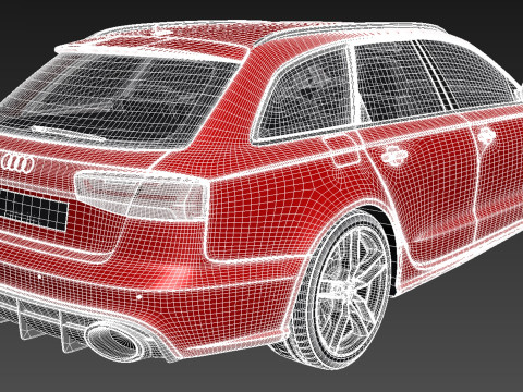 Audi RS6 Avant 2015 3D 模型