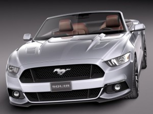 Mustang GT Convertible 2015 Model 3D