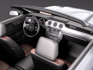 Mustang GT Convertible 2015 Model 3D