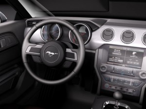 Mustang GT Convertible 2015 Model 3D