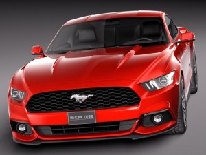 Mustang Ecoboost 2015 3D Model