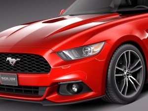 Mustang Ecoboost 2015 3D Model