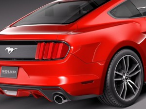 Mustang Ecoboost 2015 3D Model