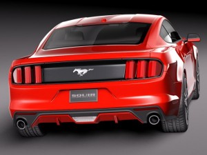 Mustang Ecoboost 2015 3D Model