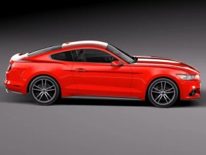 Mustang Ecoboost 2015 3D Model