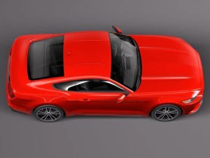 Mustang Ecoboost 2015 3D Model