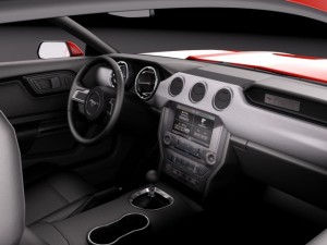 Mustang Ecoboost 2015 3D Model