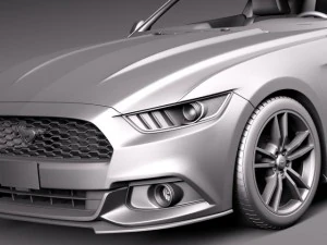 Mustang Ecoboost 2015 3D Model