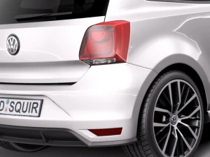 Volkswagen Polo GTI 3-door 2015 3D Model