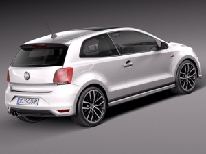 Volkswagen Polo GTI 3-door 2015 Modelo 3D