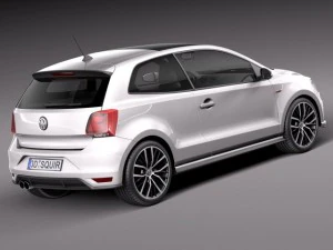 Volkswagen Polo GTI 3-door 2015 3D Model