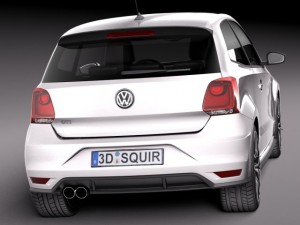 Volkswagen Polo GTI 3-door 2015 Modelo 3D