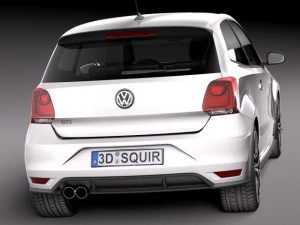 Volkswagen Polo GTI 3-door 2015 3D Model