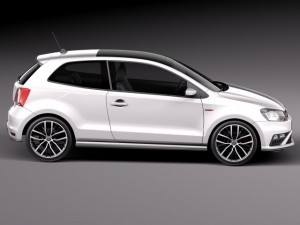 Volkswagen Polo GTI 3-door 2015 Modelo 3D