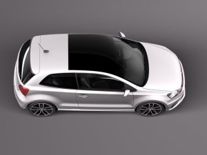 Volkswagen Polo GTI 3-door 2015 Modelo 3D